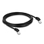 Delock RJ45 Network Cable Cat.6A S/FTP 45° upwards angled 5 m black