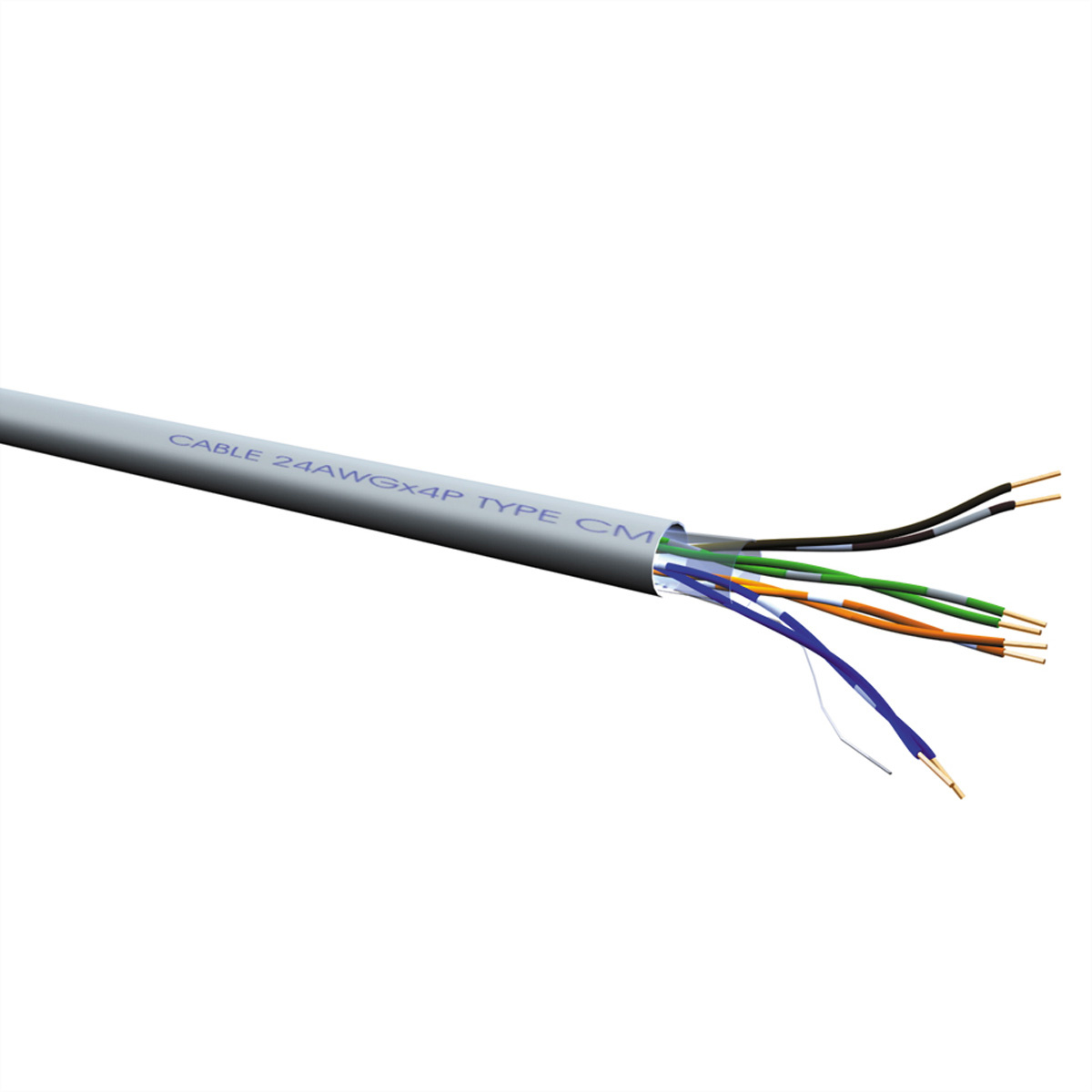 Roline ROLINE 21.15.1685. Snoerlengte: 300 m, Kabel standaard: Cat6a, Kabelafscherming: U/UTP (UTP)