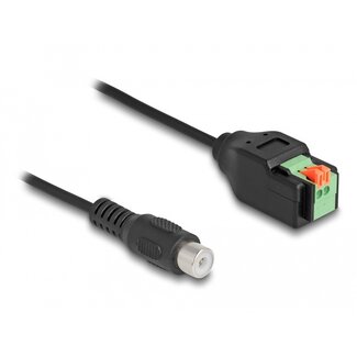 DeLOCK Delock Cable RCA jack to Terminal Block Adapter with push-button 15 cm