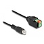 Delock Cable RCA jack to Terminal Block Adapter with push-button 15 cm