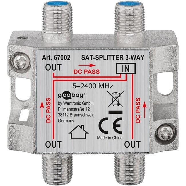 Goobay SAT Distributor, 3-Pack