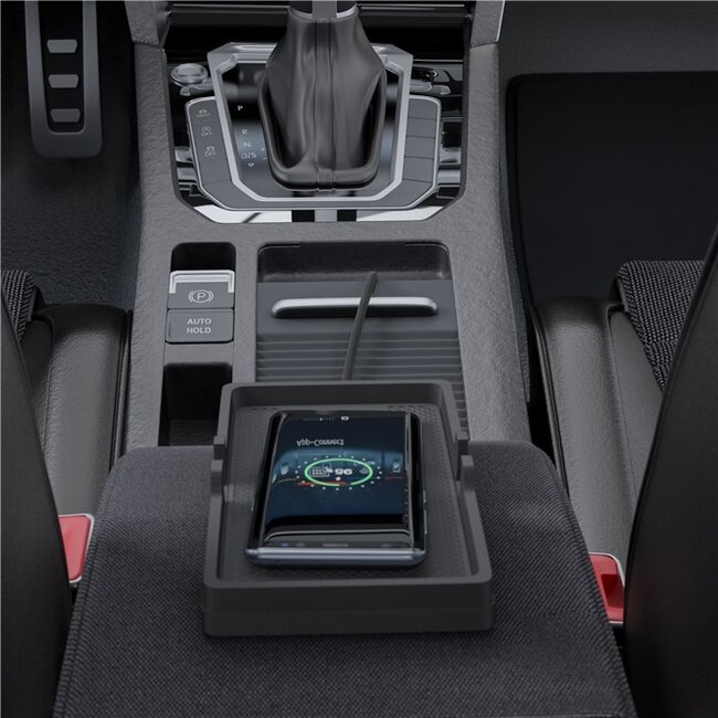 Goobay Wireless Vehicle Fast Charger 15 W, black