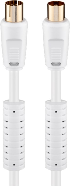 Goobay AKM 1000-G coax-kabel 10 m Coaxiaal Wit