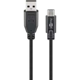 Goobay Goobay USB 2.0 Cable (USB-C™ to USB A), Black 3 m