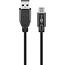 Goobay USB 2.0 Cable (USB-C™ to USB A), Black 3 m