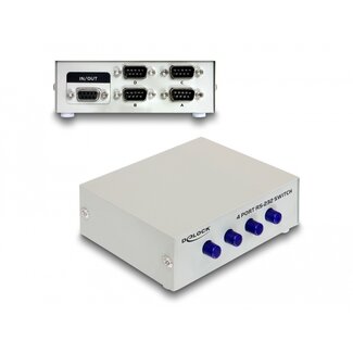 DeLOCK Delock Serial Switch RS-232 / RS-422 / RS-485 4-port manual
