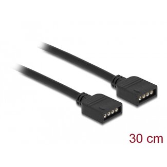 DeLOCK Delock RGB Connection Cable 4 pin for 12 V RGB LED illumination 30 cm