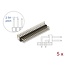 Delock Pin header 20 pin, pitch 2.54 mm, 2-row, angled, 5 pieces