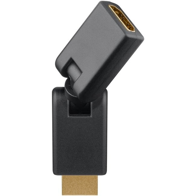 Goobay HDMI™ Adapter 360°, gold-plated (4K @ 60 Hz)