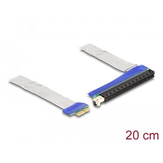 DeLOCK Delock Riser Card PCI Express x1 male to x16 slot with cable 20 cm