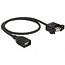 Delock Cable USB 2.0 Type-A female > USB 2.0 Type-A female panel-mount 0.5 m