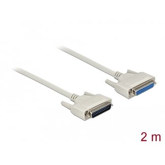 DeLOCK Delock Serial Cable D-Sub 25 male to female 2 m