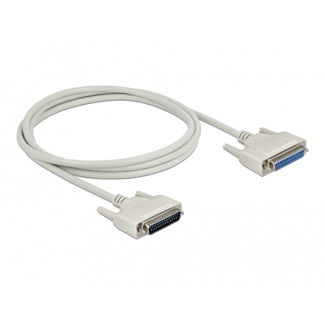 Delock Serial Cable D-Sub 25 male to female 2 m