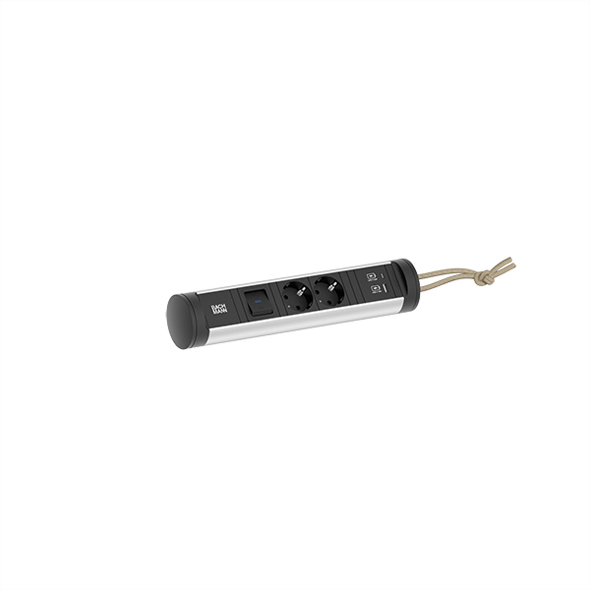 BACHMANN CYCLE Loop 2xCEE7/3 1xSchalter 1xUSB A/C 22W 2,5m CEE7/7 |