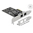 Delock PCI Express x2 Card to 2 x RJ45 2.5 Gigabit LAN RTL8125