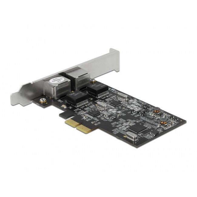 Delock PCI Express x2 Card to 2 x RJ45 2.5 Gigabit LAN RTL8125