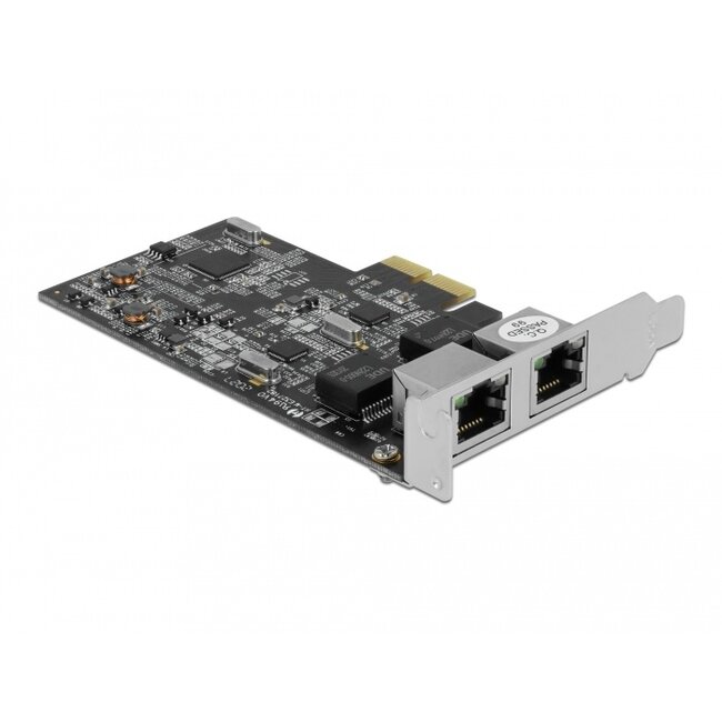 Delock PCI Express x2 Card to 2 x RJ45 2.5 Gigabit LAN RTL8125