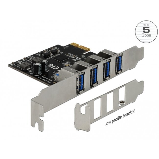 Delock USB 3.0 PCI Express Card with 4 x external Type-A female