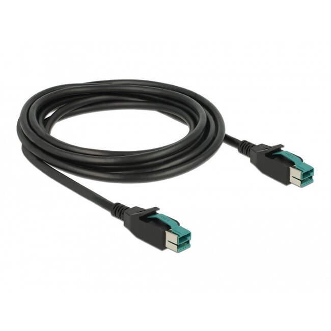 Delock PoweredUSB cable male 12 V > PoweredUSB male 12 V 3 m for POS printers and terminals