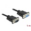 Delock Serial Cable RS-232 D-Sub 9 male to female with narrow plug housing 1 m