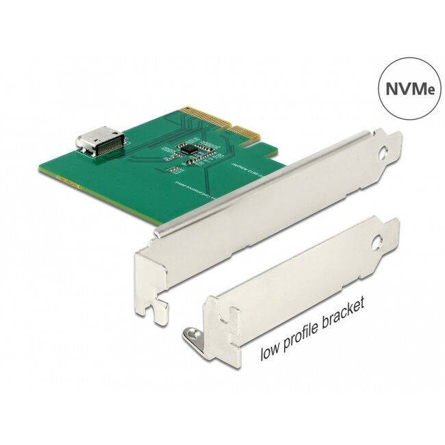 Delock PCI Express x4 Card to 1 x internal OCuLink SFF-8612 - Low Profile Form Factor
