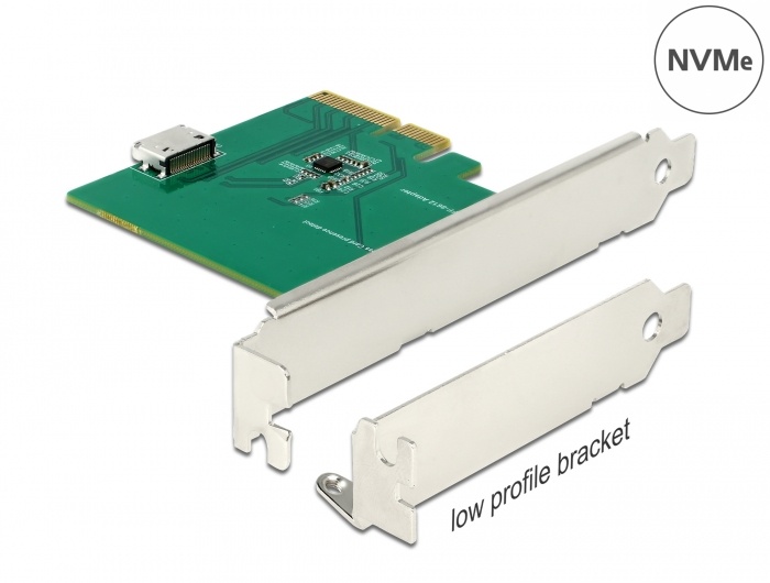 PCIe Express x4 > 1x interne OCuLink SFF-8612-LP