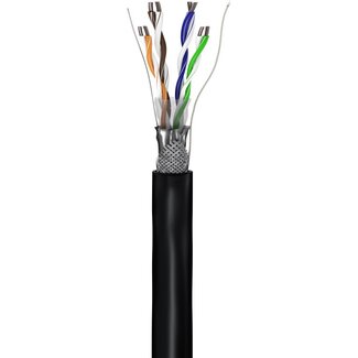 Goobay Goobay CAT 5e Outdoor Network Cable, SF/UTP, black 100 m