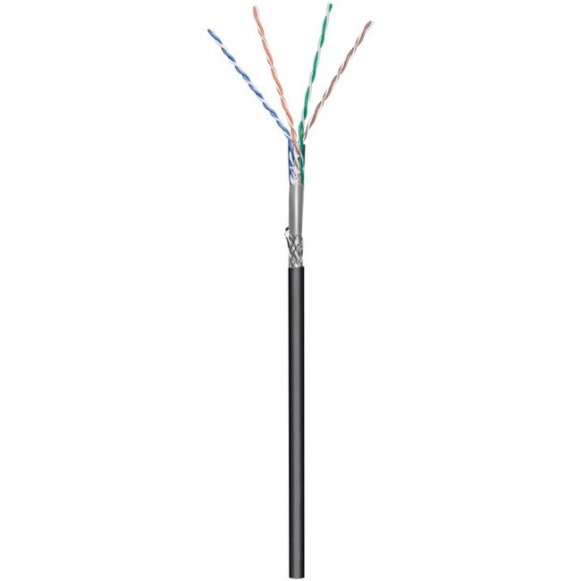 Goobay CAT 5e Outdoor Network Cable, SF/UTP, black 100 m