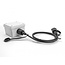 Delock Network Cable RJ45 plug to RJ45 plug Cat.6 STP with protective cap outdoor IP68 dust- and waterproof black 1 m