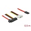 Delock Cable SAS SFF-8482 + Power > 1 x SATA 7 pin 0.5 m