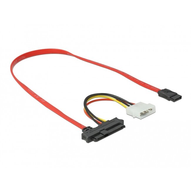 Delock Cable SAS SFF-8482 + Power > 1 x SATA 7 pin 0.5 m