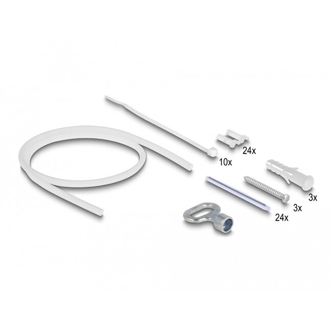 Delock Fiber Optic Distribution Box for indoor and outdoor IP65 waterproof lockable 24 port grey