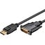 Goobay DisplayPort™/DVI-D Adapter Cable 1.2, gold-plated 1 m