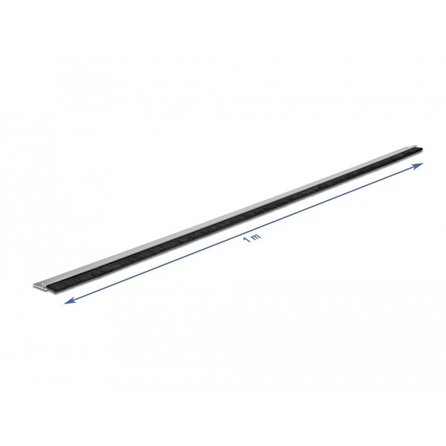 Delock Brush strip 20 mm with aluminium profile straight - length 1 m