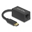 Delock USB Type-C™ Adapter to Gigabit LAN compact black