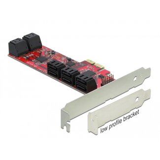 DeLOCK Delock PCI Express x2 Card > 10 x internal SATA 6 Gb/s - Low Profile Form Factor