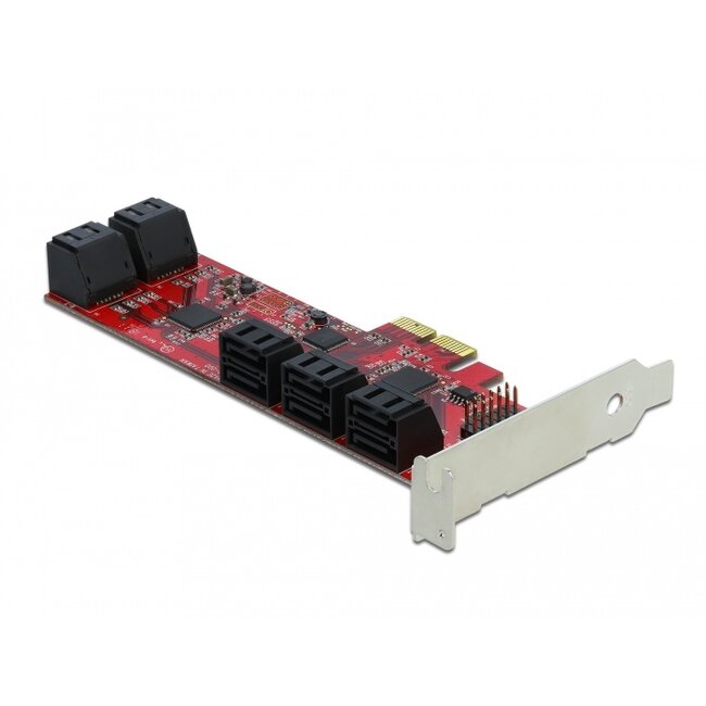 Delock PCI Express x2 Card > 10 x internal SATA 6 Gb/s - Low Profile Form Factor