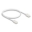Delock RJ45 Network Cable Cat.6A plug to plug with robust latch for industrial use U/UTP Slim 1 m white