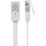 Goobay CAT 5e Flat-Patch Cable U/UTP, white 1.5 m