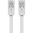 Goobay CAT 5e Flat-Patch Cable U/UTP, white 1.5 m