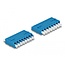 Delock Optical Fiber Coupler HD LC Octuplex female to LC Octuplex female blue
