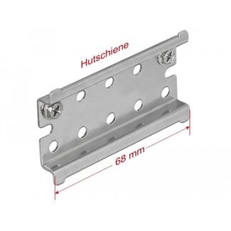 DeLOCK Delock DIN Rail Stainless Steel with End Stop for Wall Mounting
