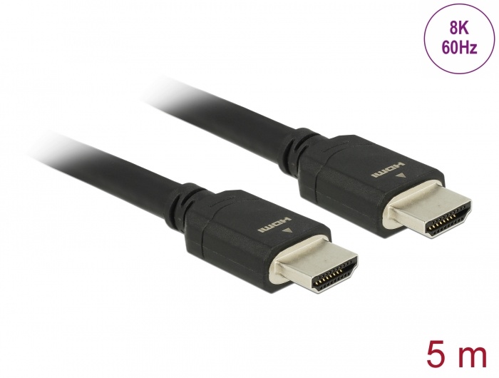 DeLOCK 85296 HDMI kabel 5 m HDMI Type A (Standaard) Zwart