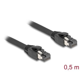 DeLOCK Delock RJ45 Network Cable Cat.8.1 S/FTP 50 cm up to 40 Gbps black