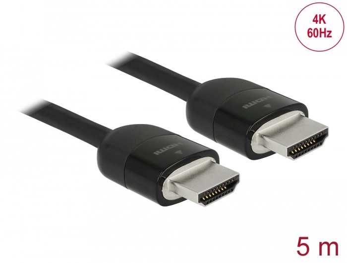 DeLOCK 84966 HDMI kabel 5 m HDMI Type A (Standaard) Zwart