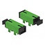 Delock Optic Fiber Coupler for PCB SC Simplex female to SC Simplex female Single-mode green