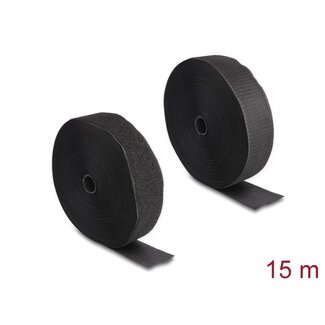 DeLOCK Delock Heavy-duty Hook-and-Loop tape L 15 m x W 50 mm black