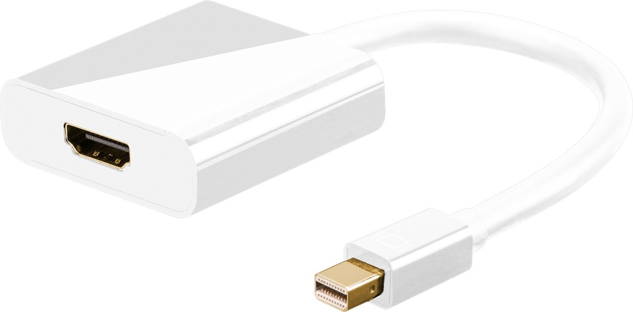 Goobay Mini DisplayPort/HDMI™ adapterkabel 1.2, verguld