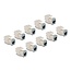 Delock Keystone Modul RJ45 jack to LSA Cat.6A toolfree grey set 10 pieces
