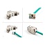 Delock Keystone Modul RJ45 jack to LSA Cat.6A toolfree grey set 10 pieces